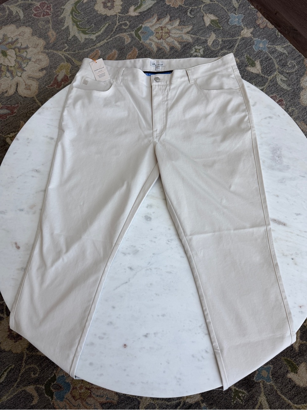 NWT Peter Millar EB66 Performance 5 Pocket Pants Stone 40x32 Classic Fit Golf